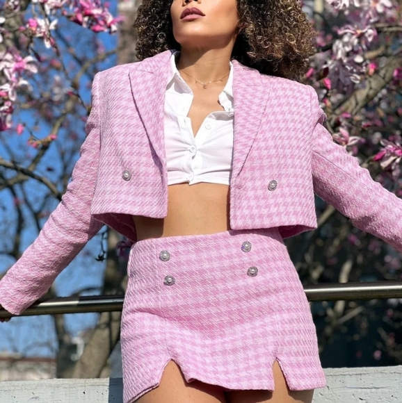 Zara 2pcs Cropped blazer + skort - Picture 3 of 16